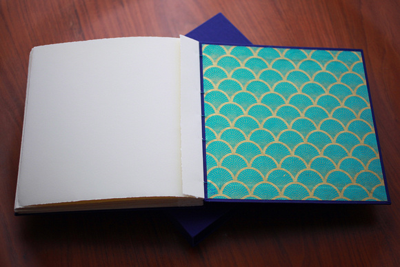 10 x 10 Handmade Album with decorative paper on the inside